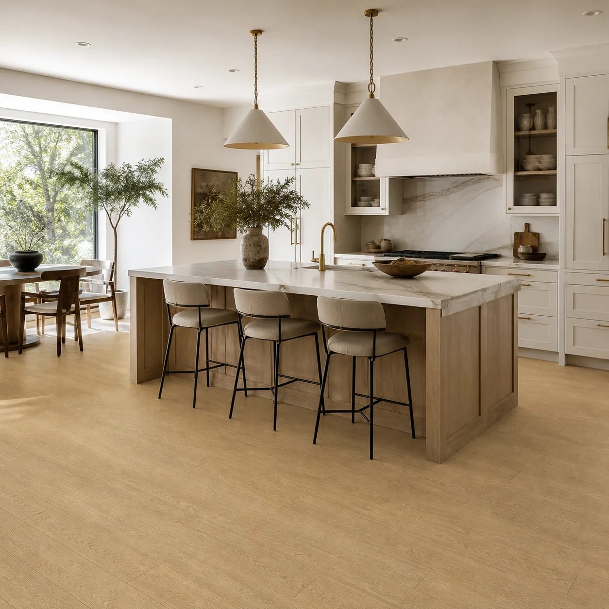 Amber Oak LVP flooring sample photo 3