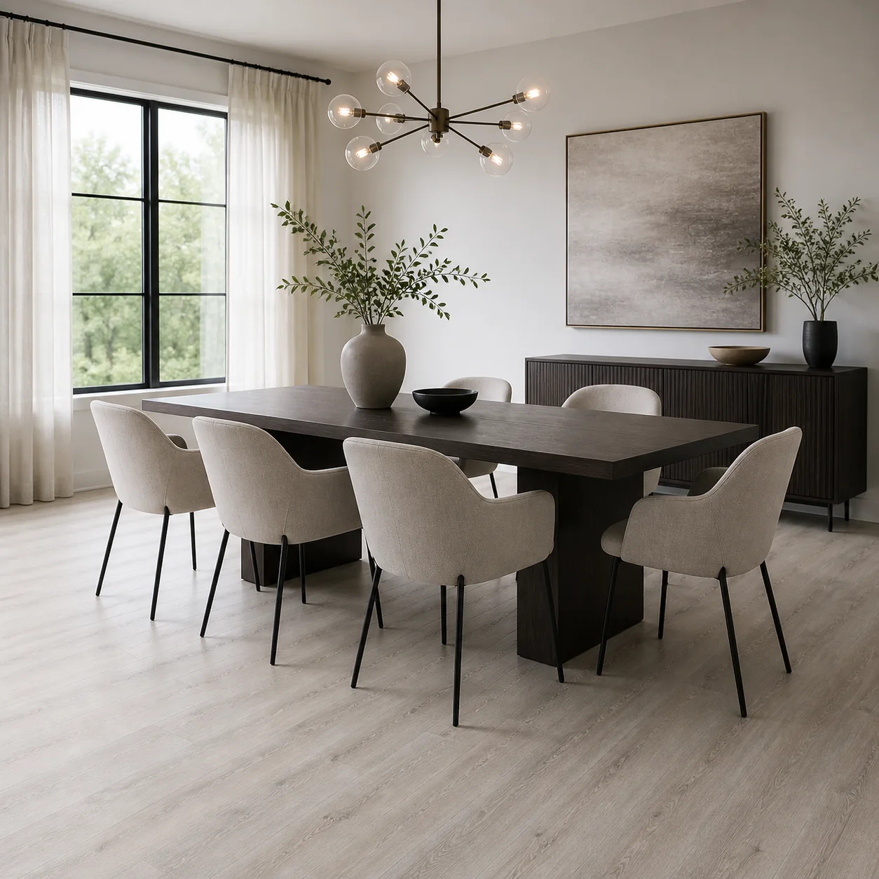 Ash Gray LVP flooring sample photo 4