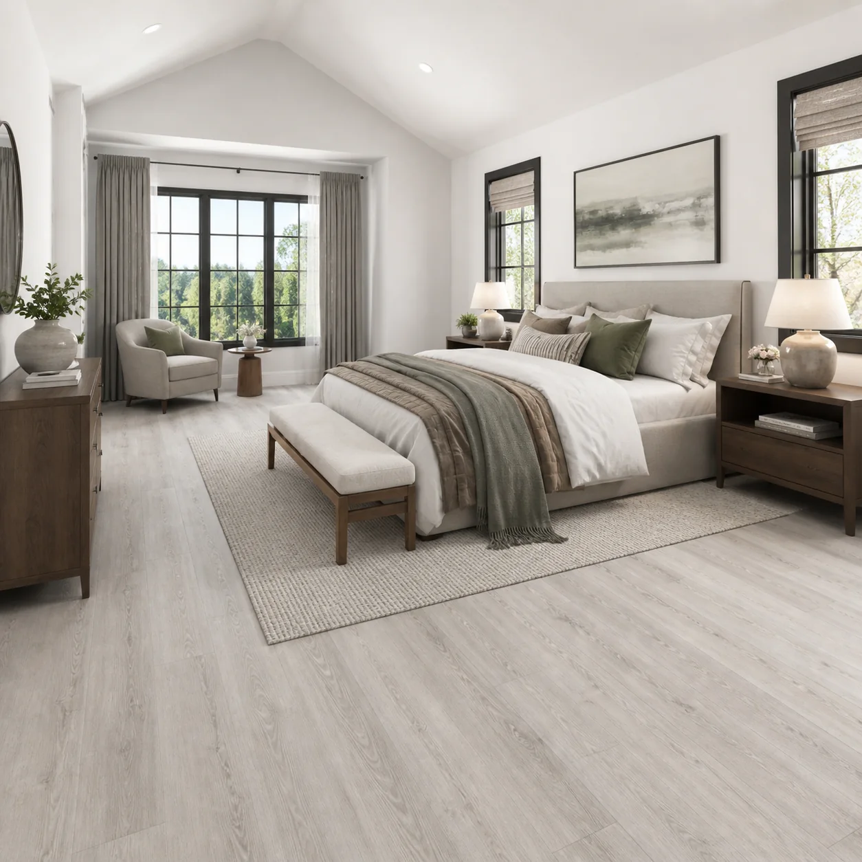 Ash Gray LVP flooring sample photo 5