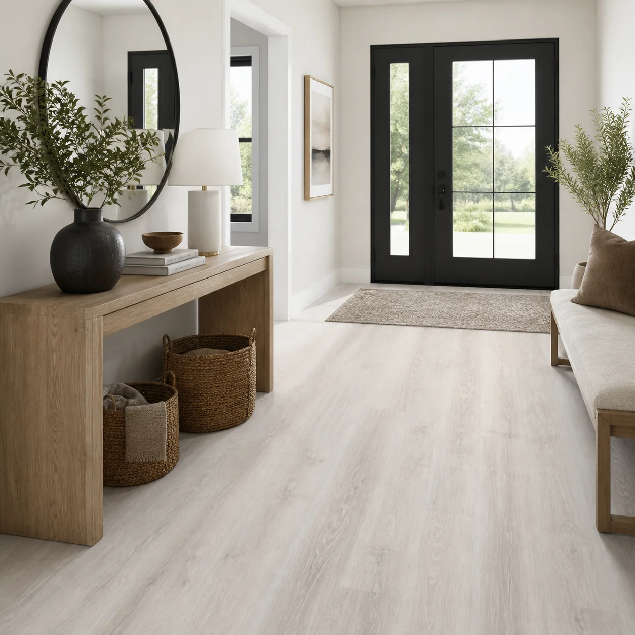 Ash Gray LVP flooring sample photo 7