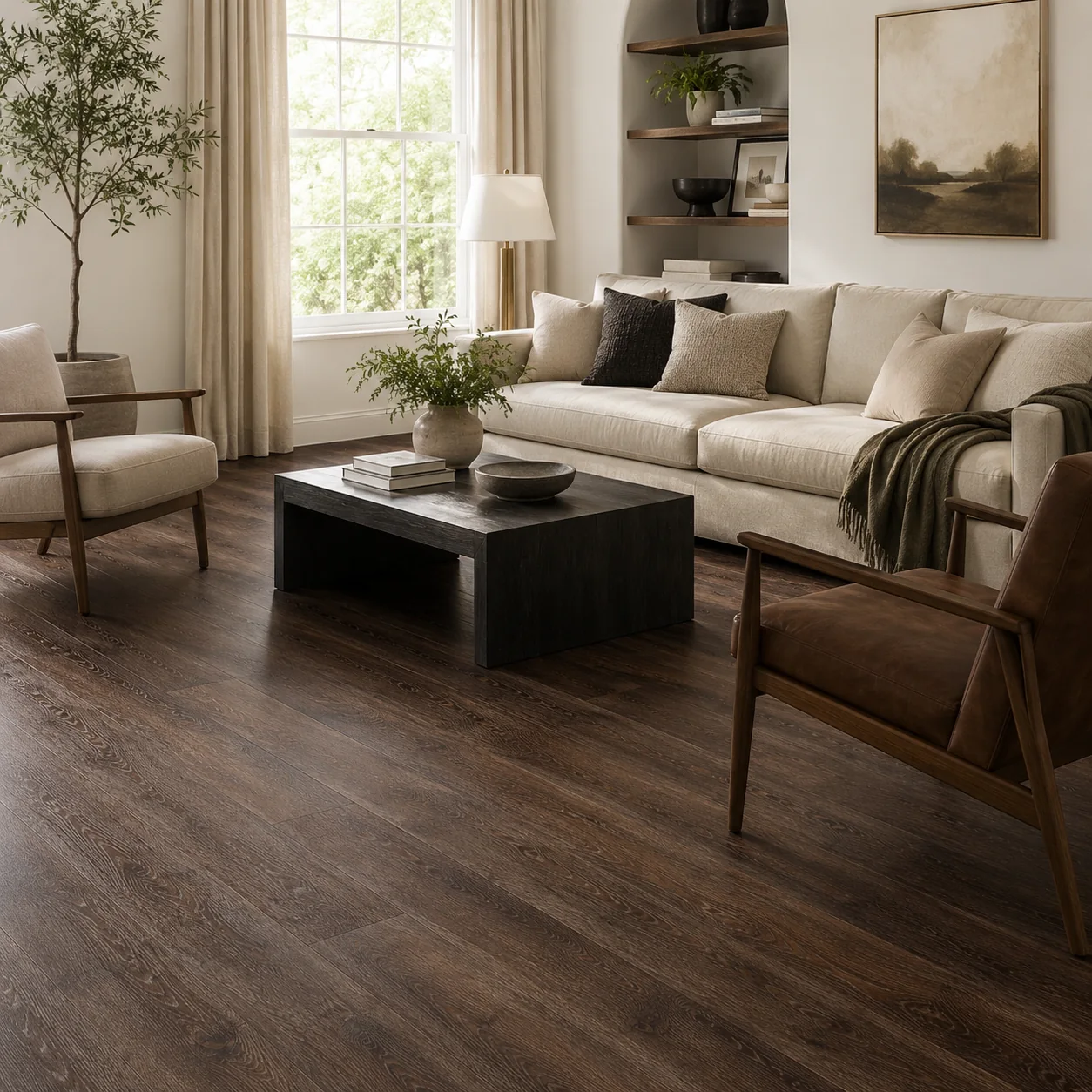 Bark LVP flooring sample photo 2