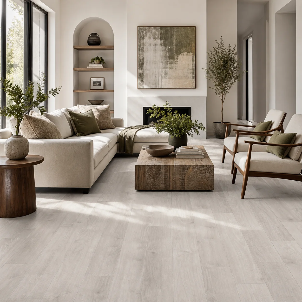 Beach Gray LVP flooring sample photo 2