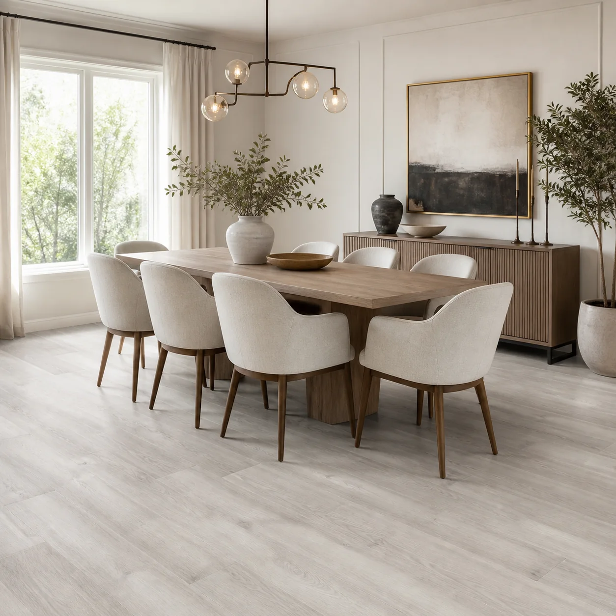 Beach Gray LVP flooring sample photo 4