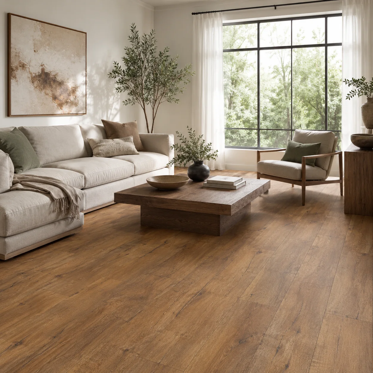Butterscotch LVP flooring sample photo 2