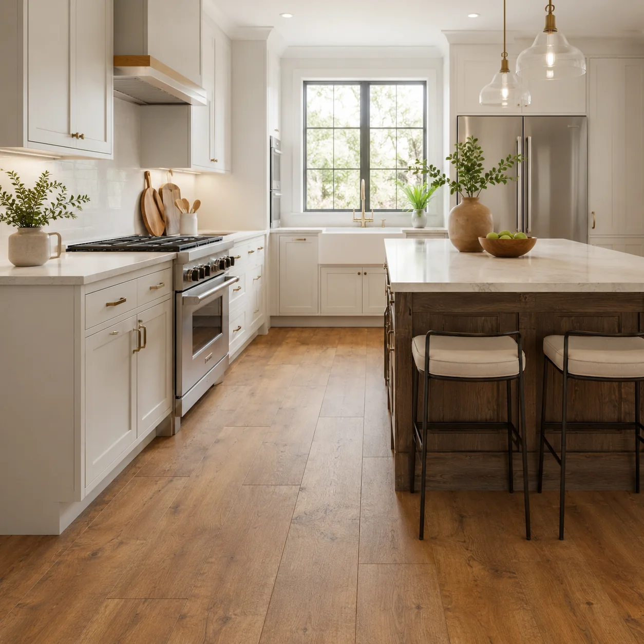 Butterscotch LVP flooring sample photo 3