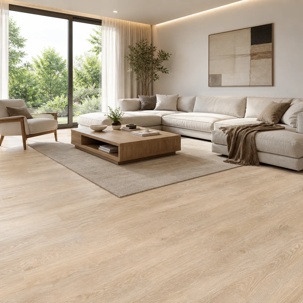 Caramel Machiato LVP flooring sample photo 2