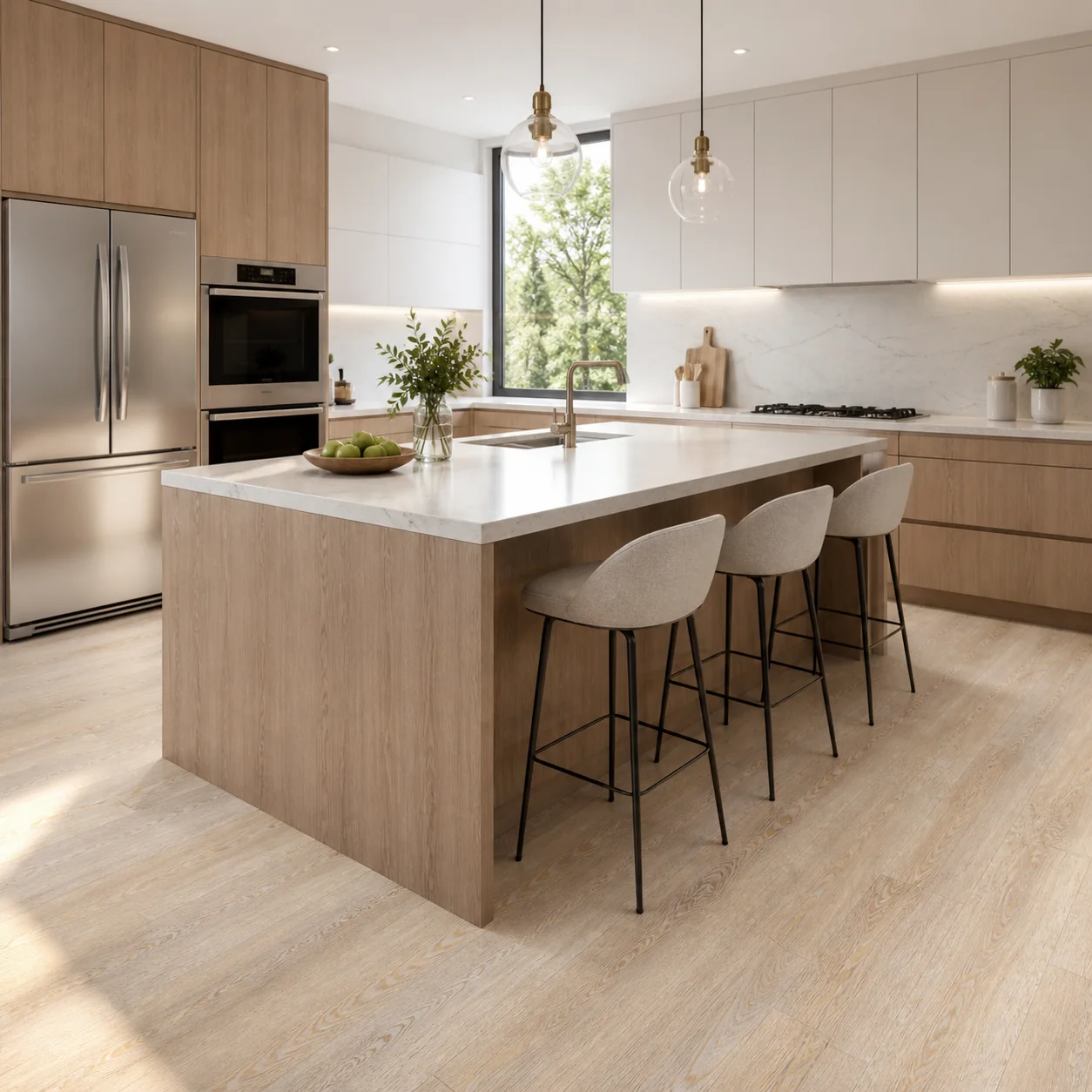 Caramel Machiato LVP flooring sample photo 3
