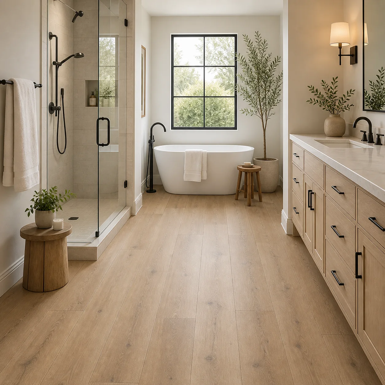 Cedar Tan LVP flooring sample photo 5