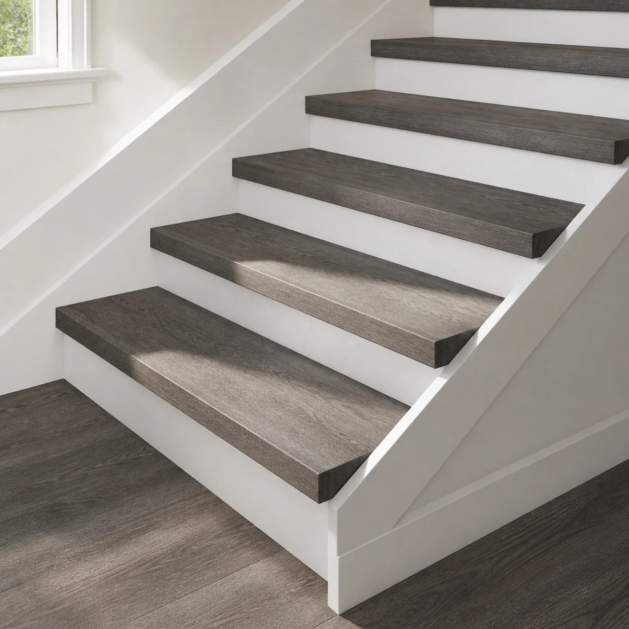 Charcoal Gray LVP flooring sample photo 9