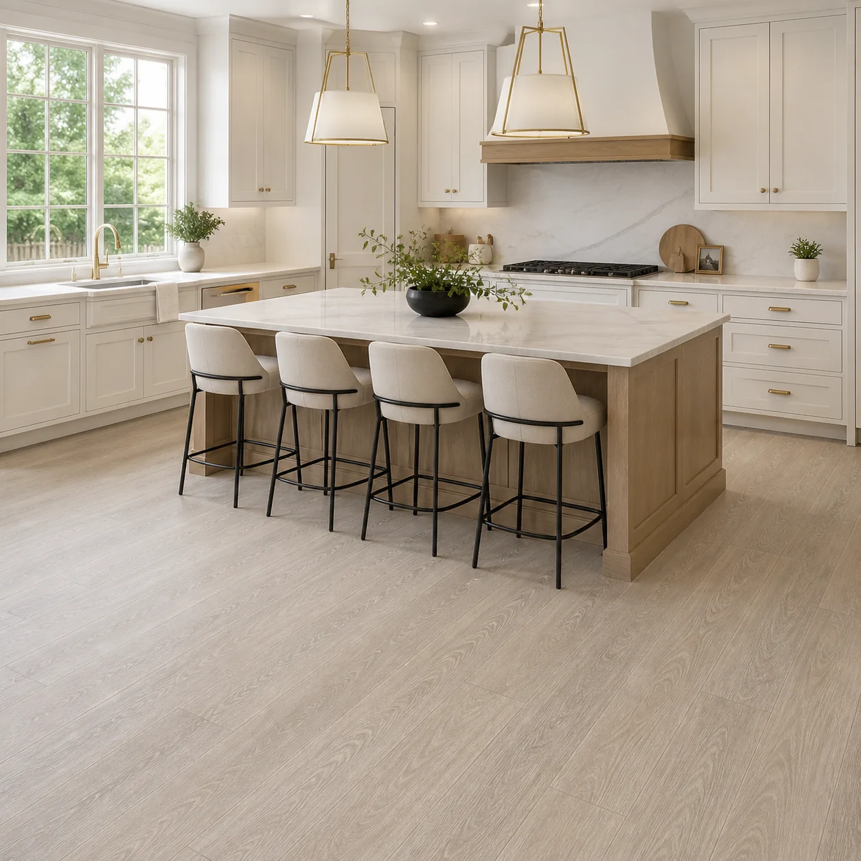 Cloud Gray LVP flooring sample photo 2