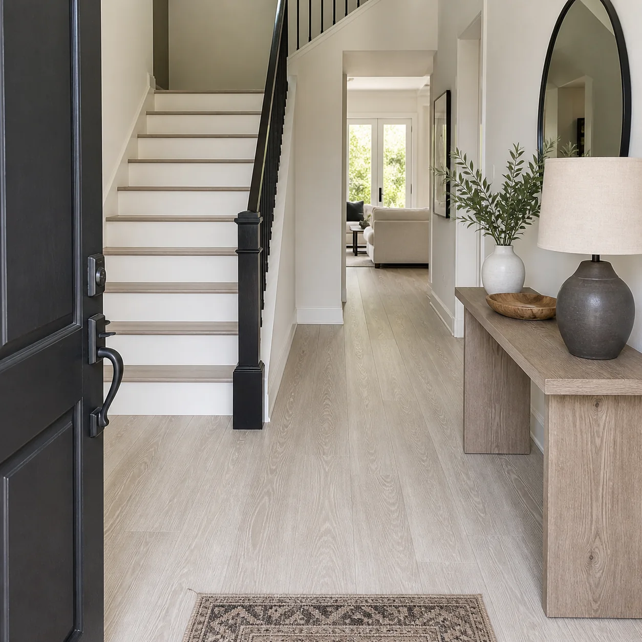 Cloud Gray LVP flooring sample photo 7