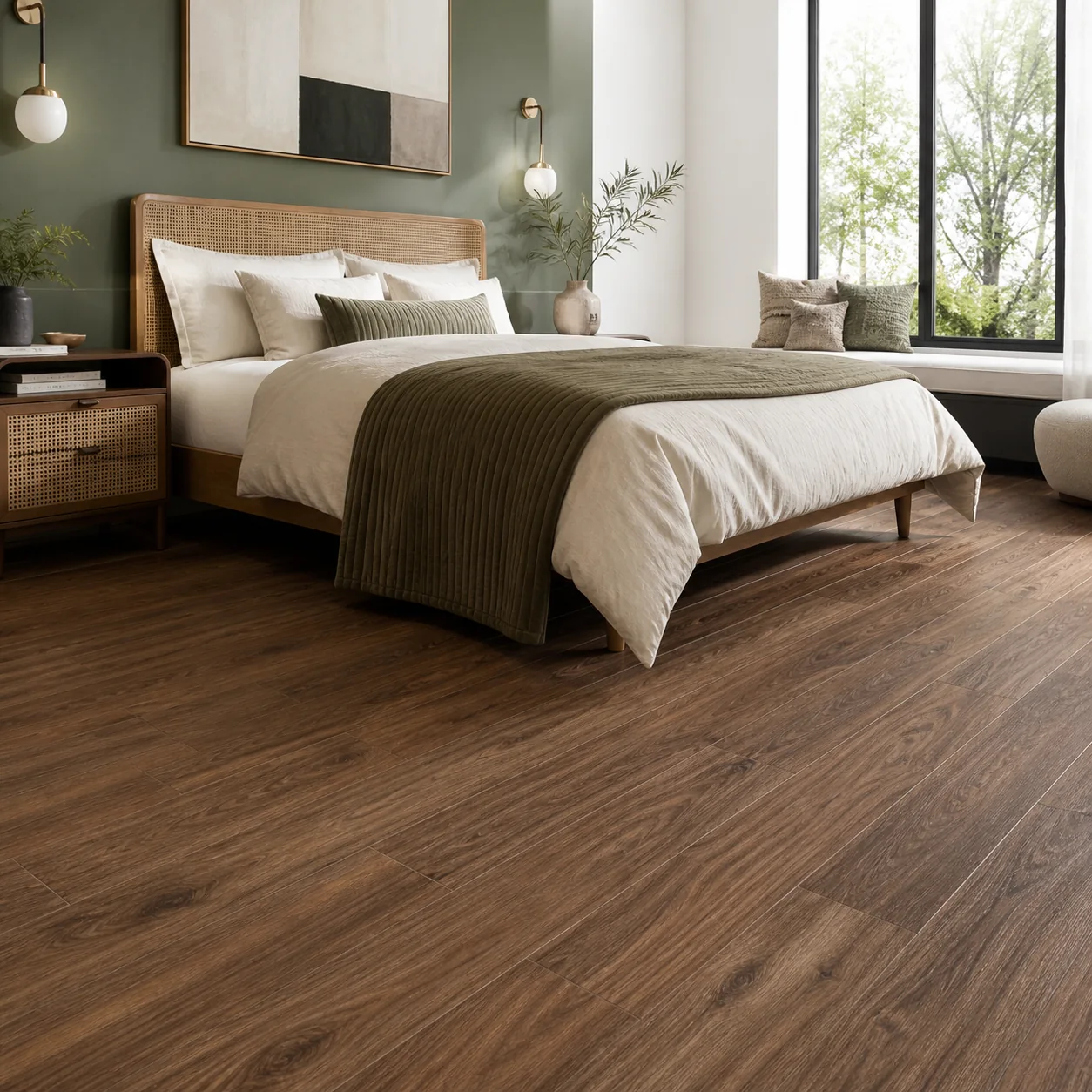 Coffee Bean LVP flooring sample photo 5