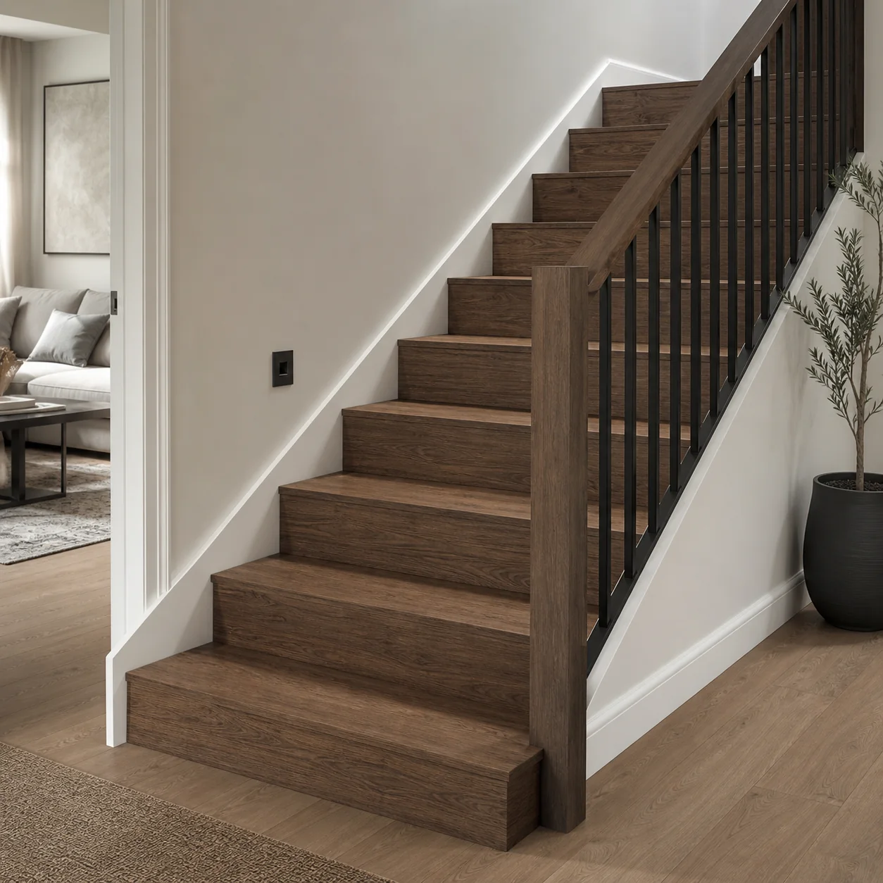 Coffee Bean LVP flooring sample photo 9