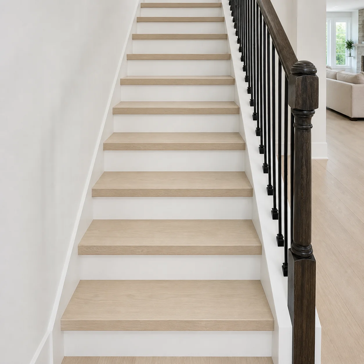 Cream Maple LVP flooring sample photo 7