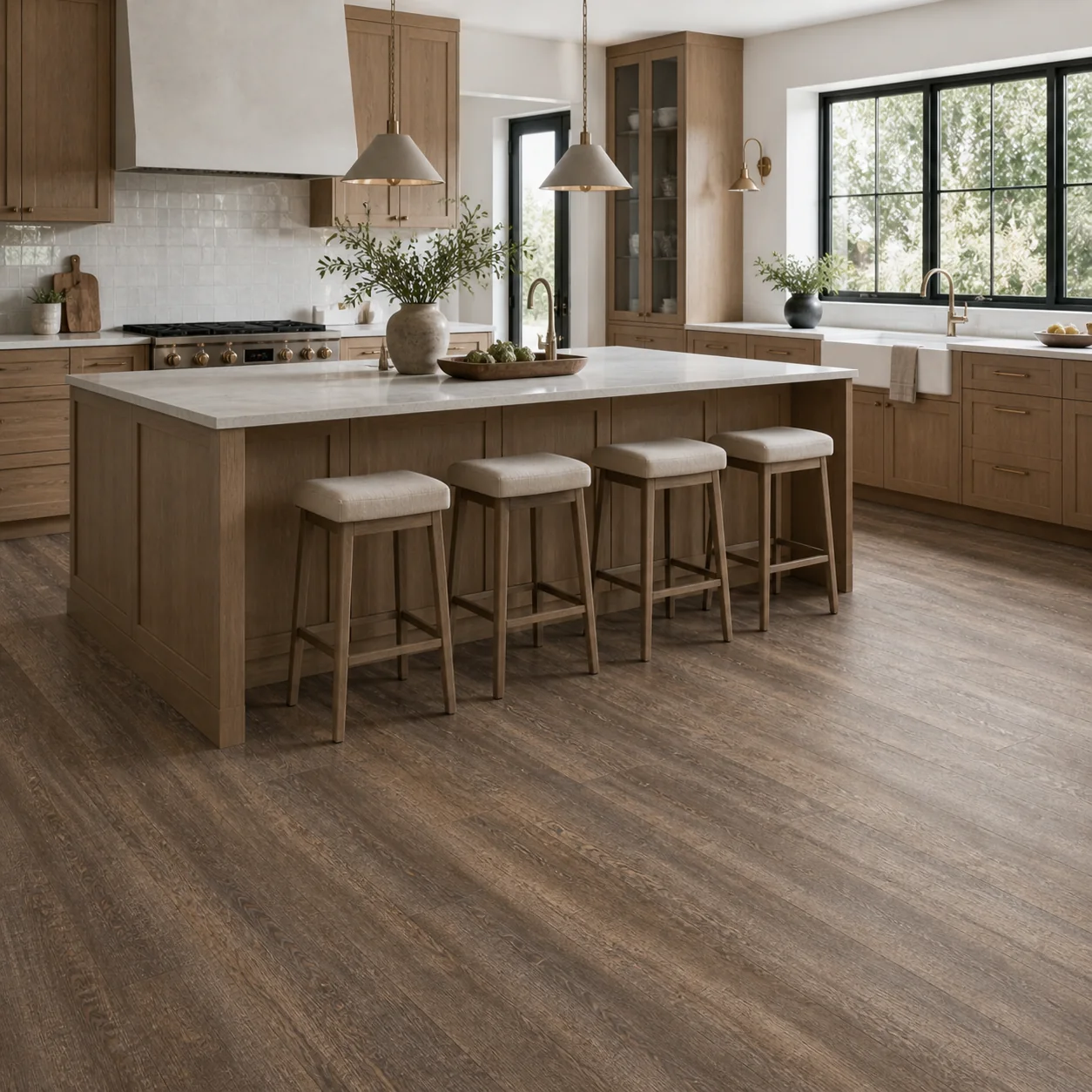 Driftwood LVP flooring sample photo 3