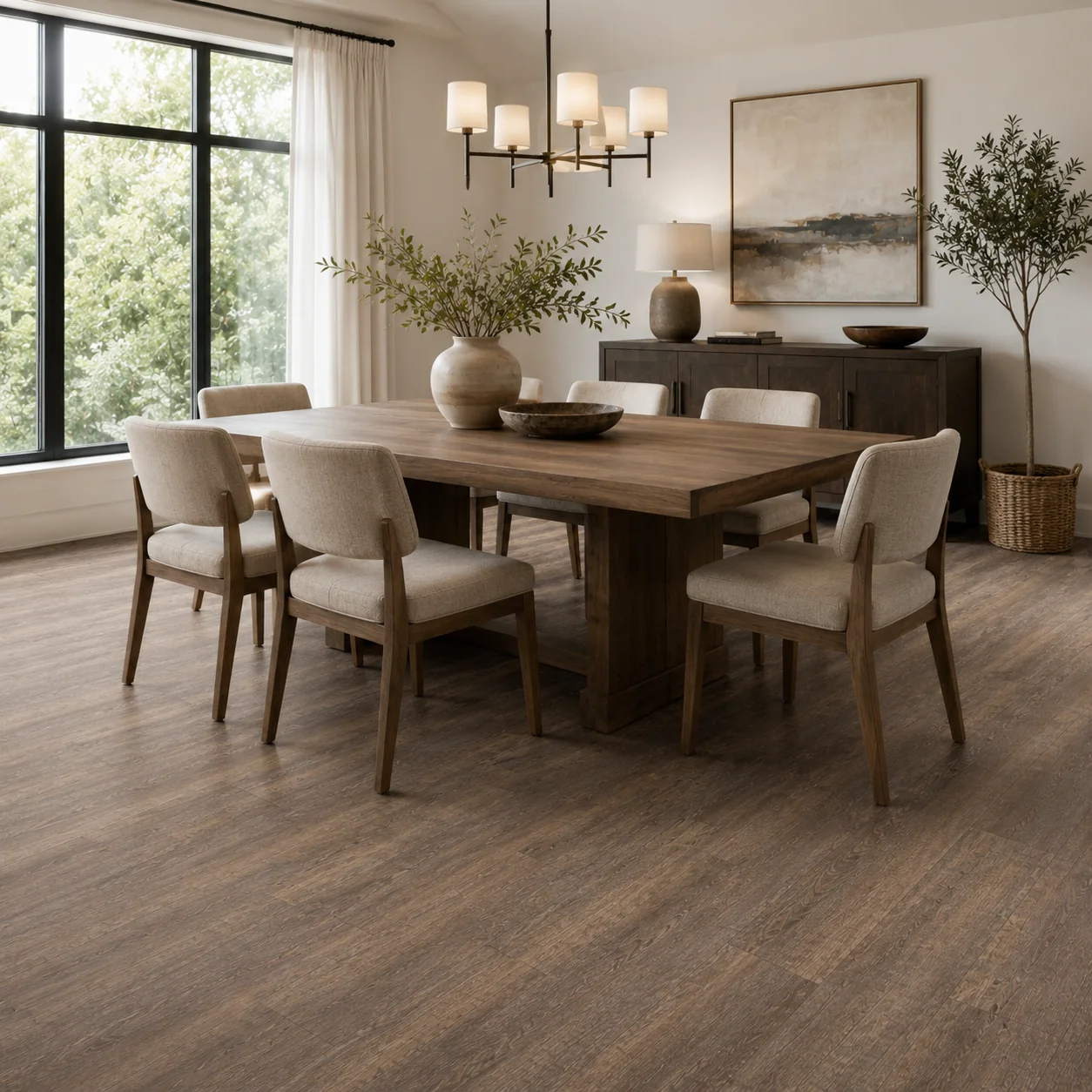 Driftwood LVP flooring sample photo 4