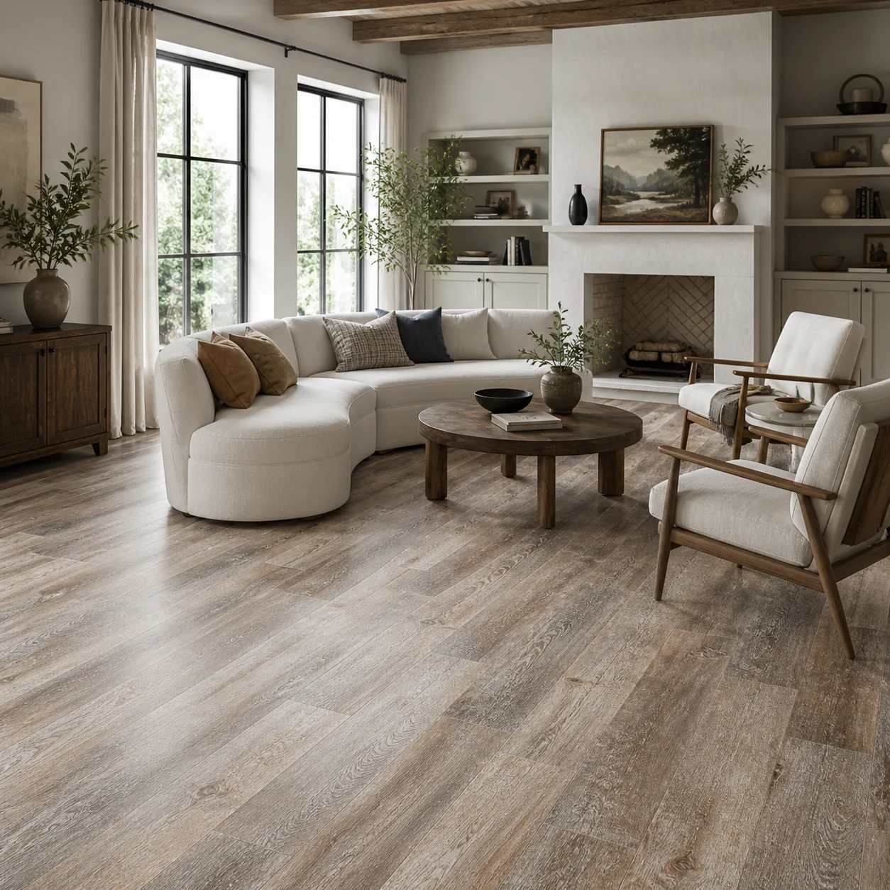 Farmhouse LVP flooring sample photo 2