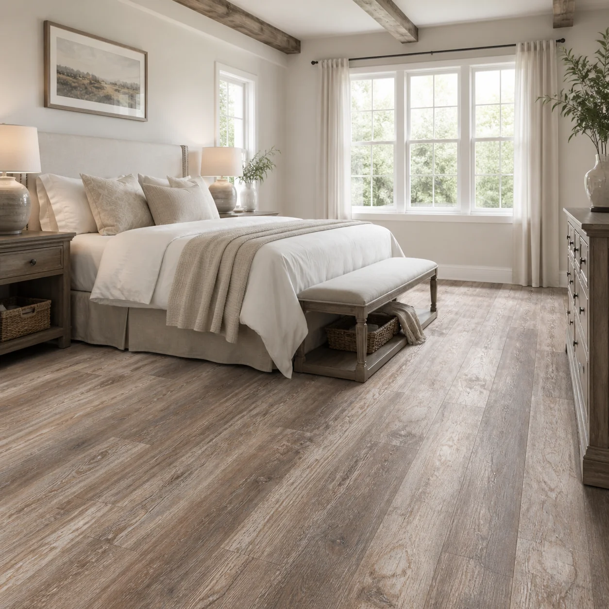 Farmhouse LVP flooring sample photo 5