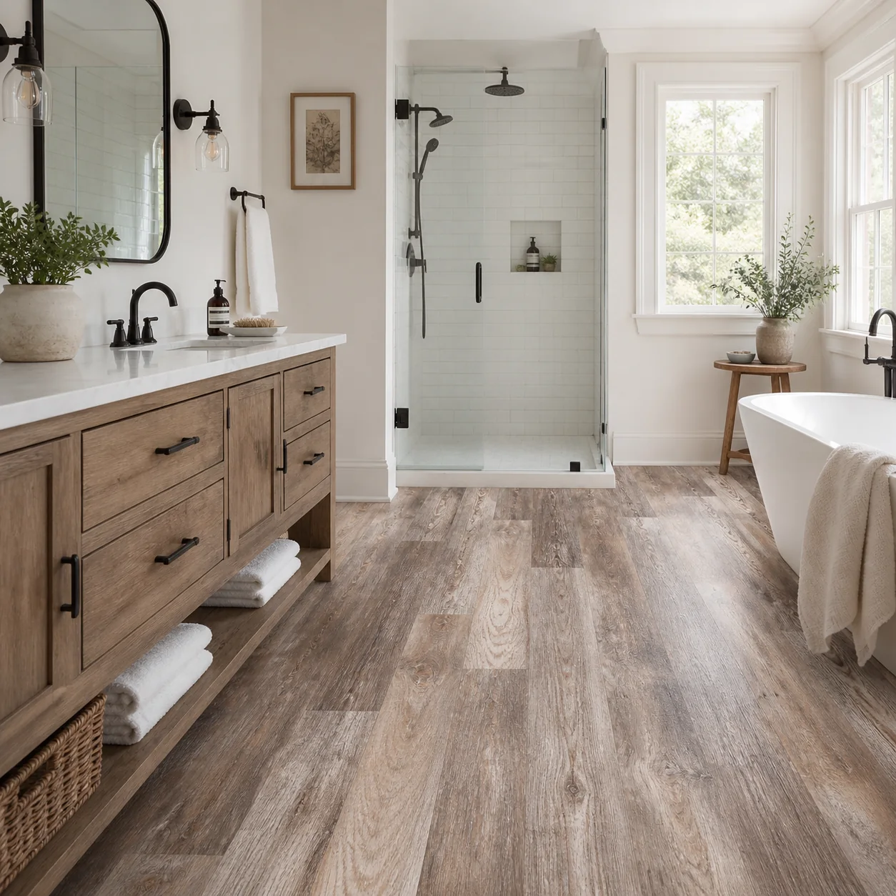 Farmhouse LVP flooring sample photo 6
