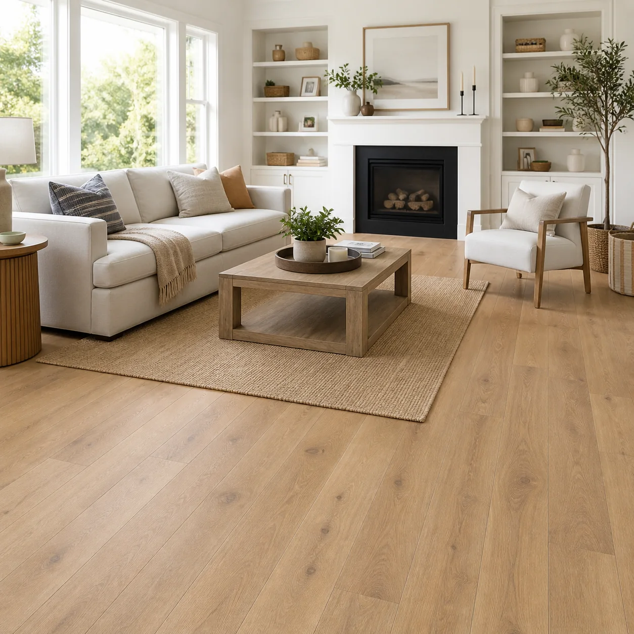 Golden Maple LVP flooring sample photo 2