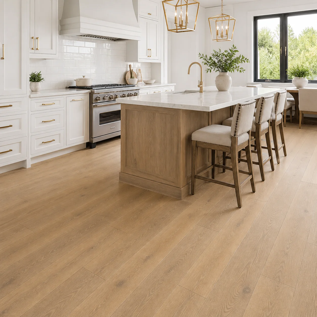 Golden Maple LVP flooring sample photo 3