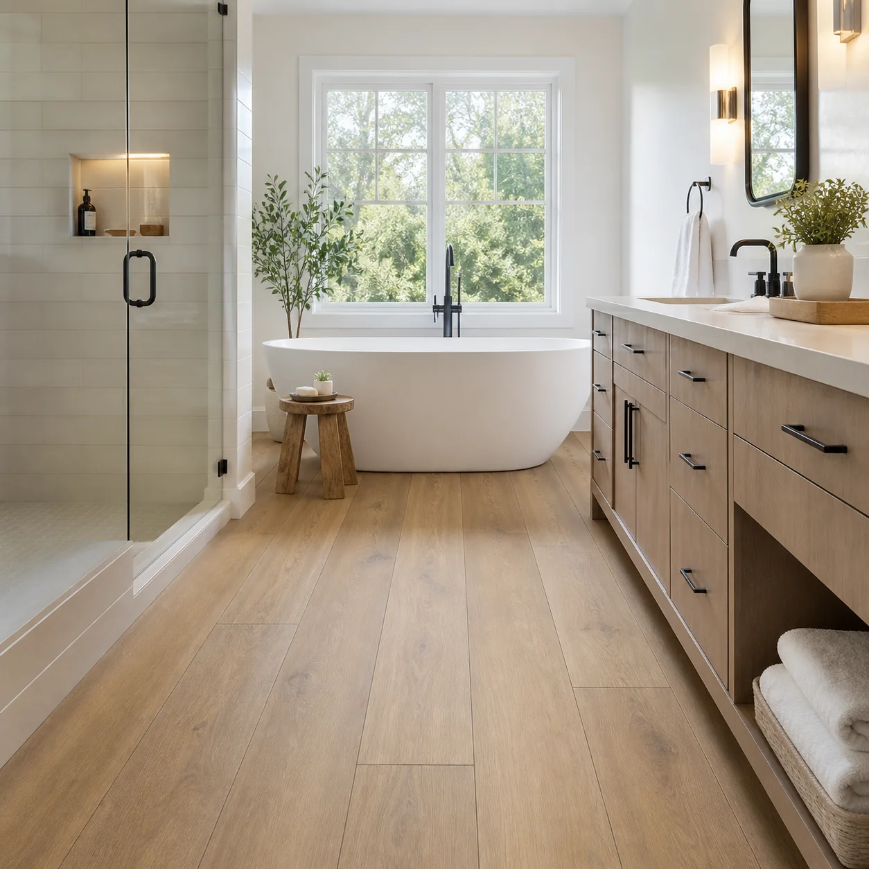 Golden Maple LVP flooring sample photo 6