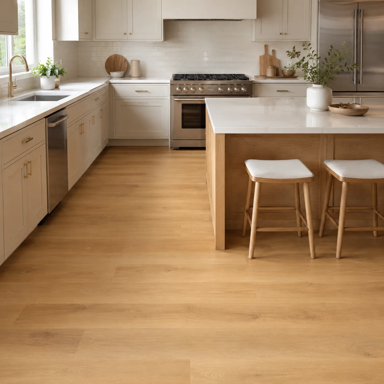 Honey LVP flooring sample photo 3