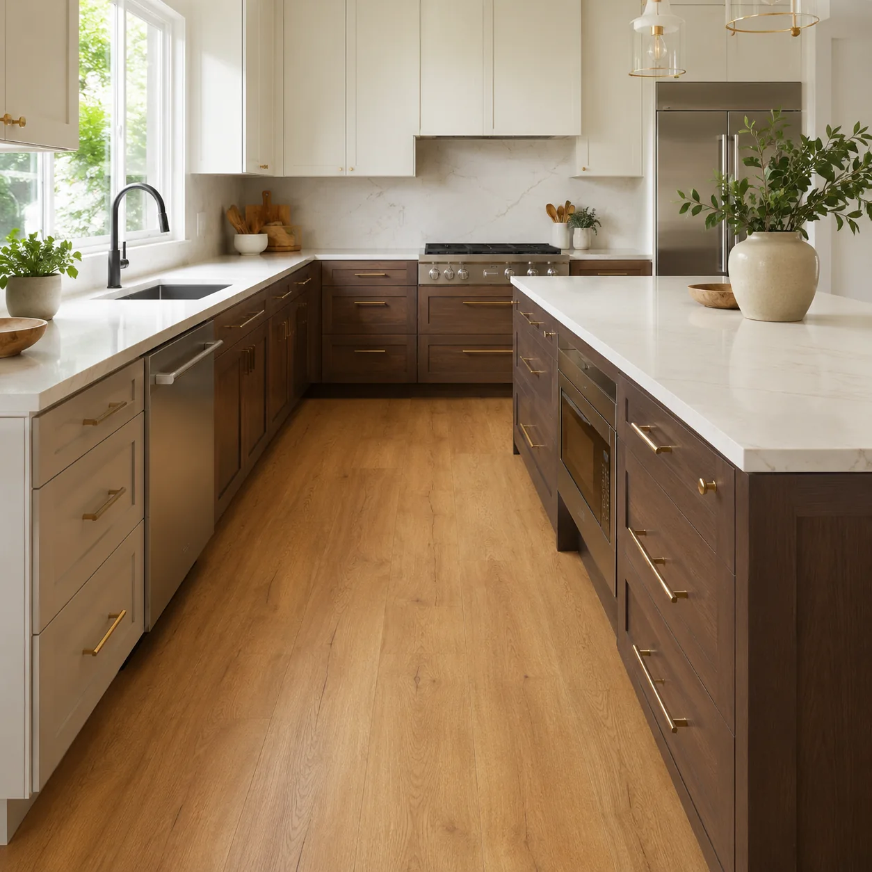 Light Oak LVP flooring sample photo 3