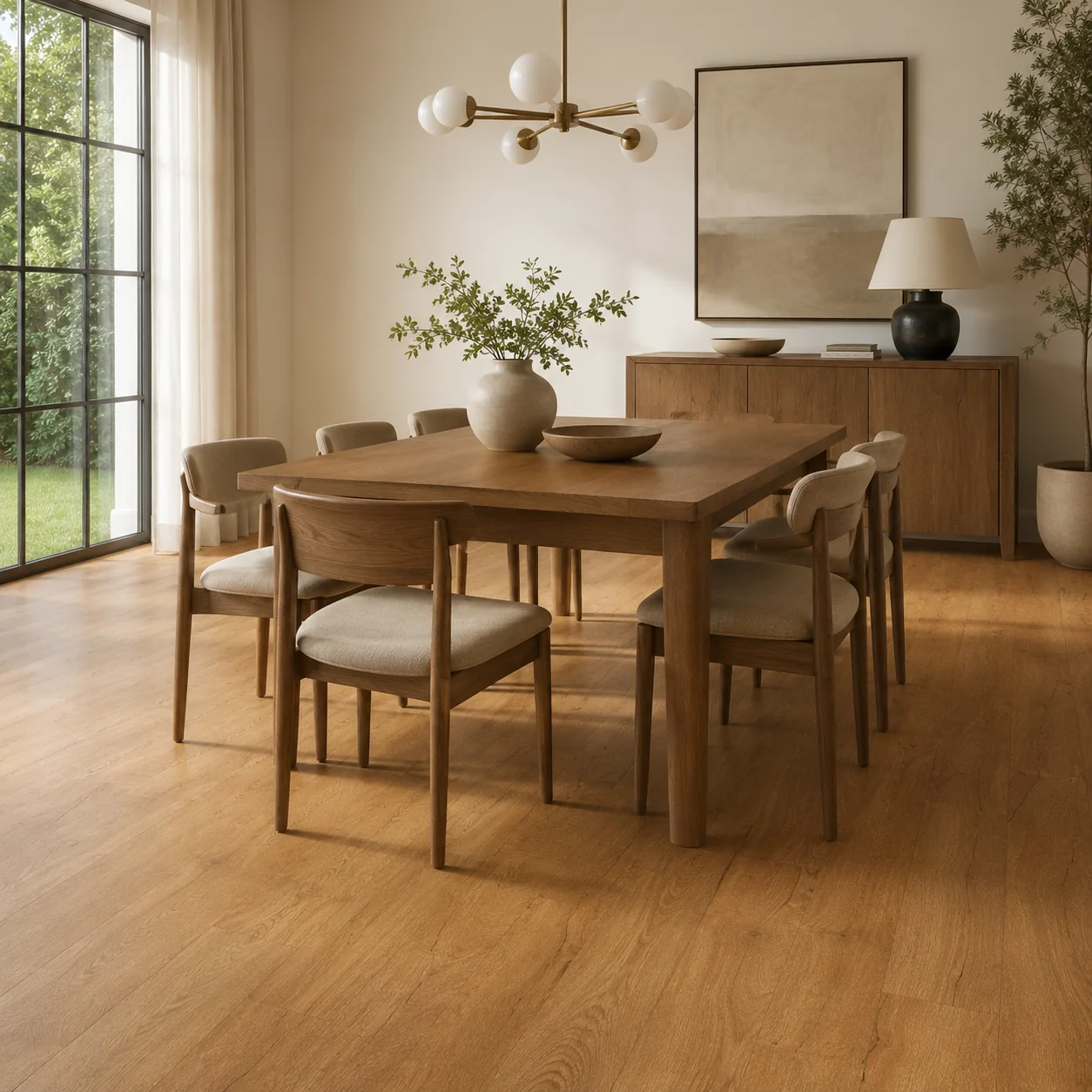 Light Oak LVP flooring sample photo 4