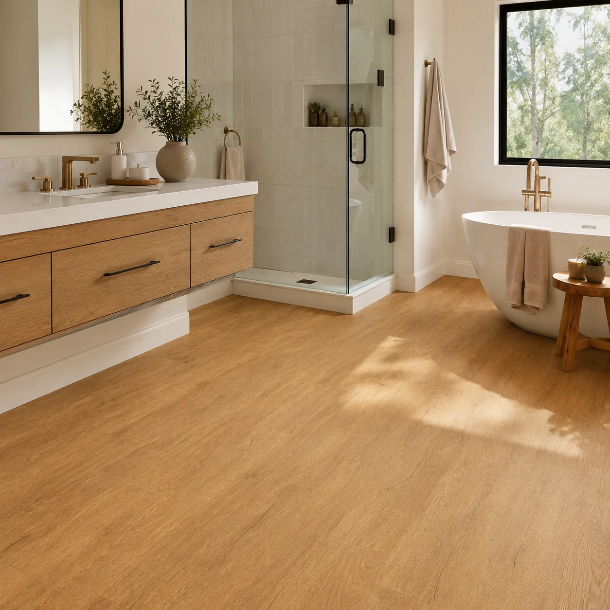 Light Oak LVP flooring sample photo 6