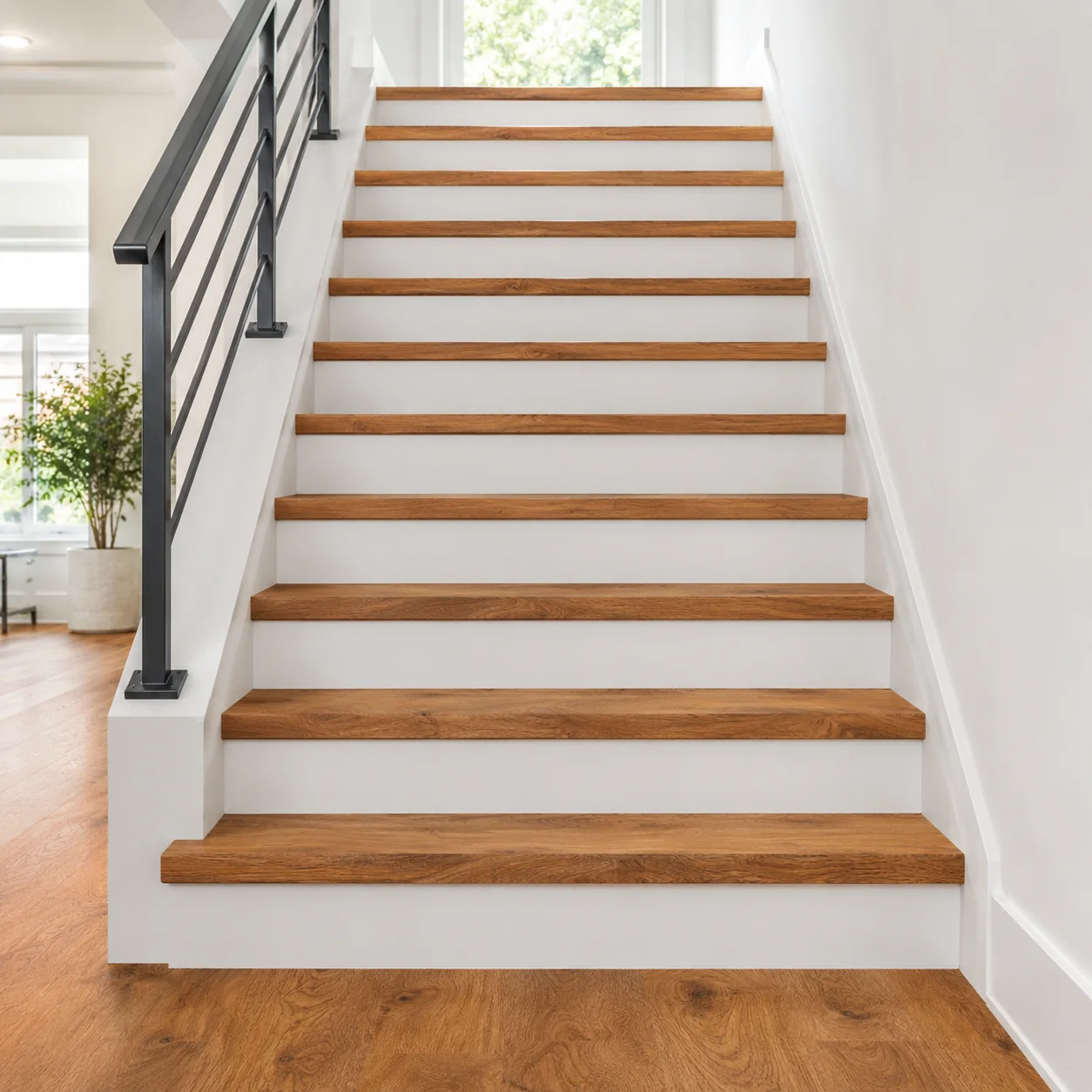 Medium Oak LVP flooring sample photo 8