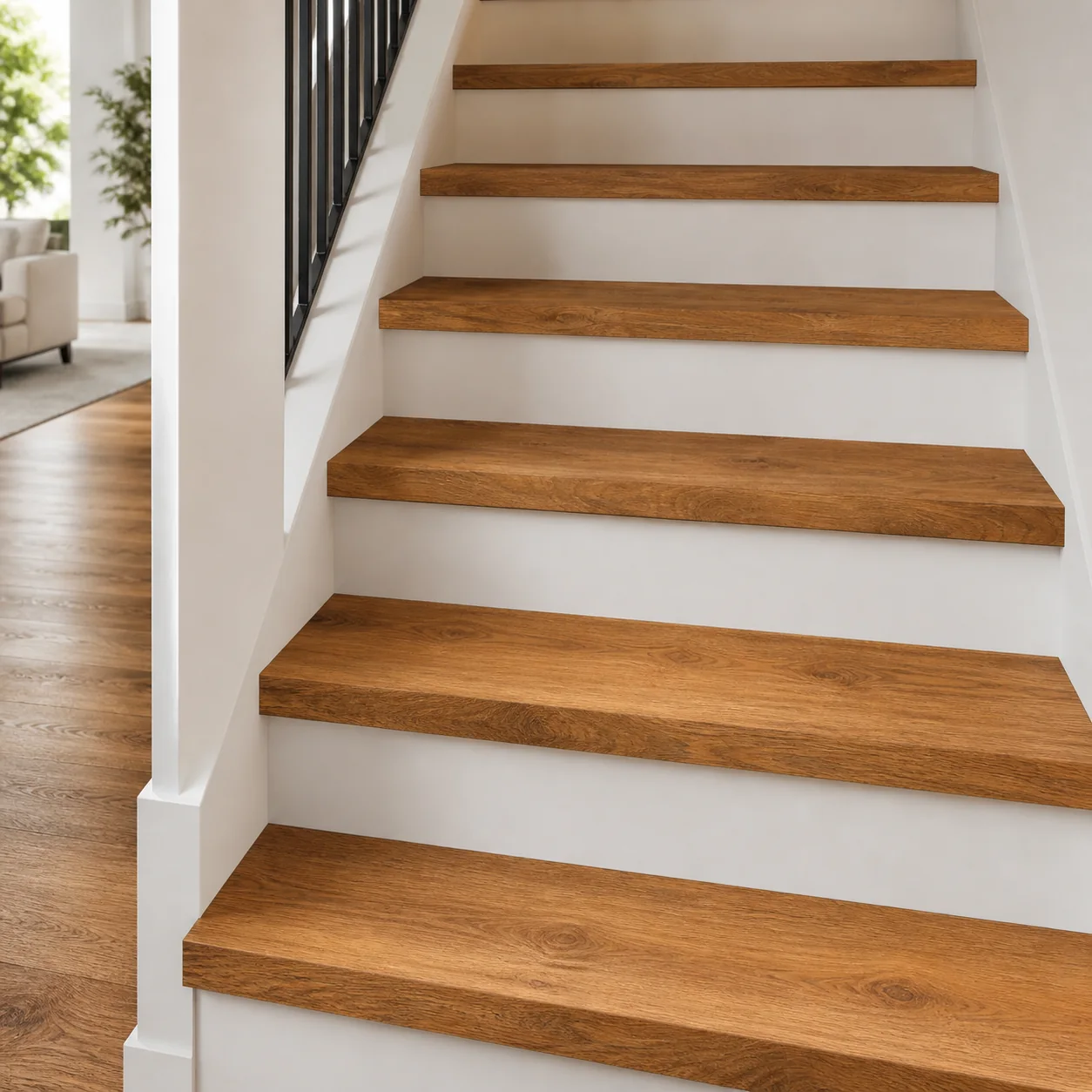 Medium Oak LVP flooring sample photo 9