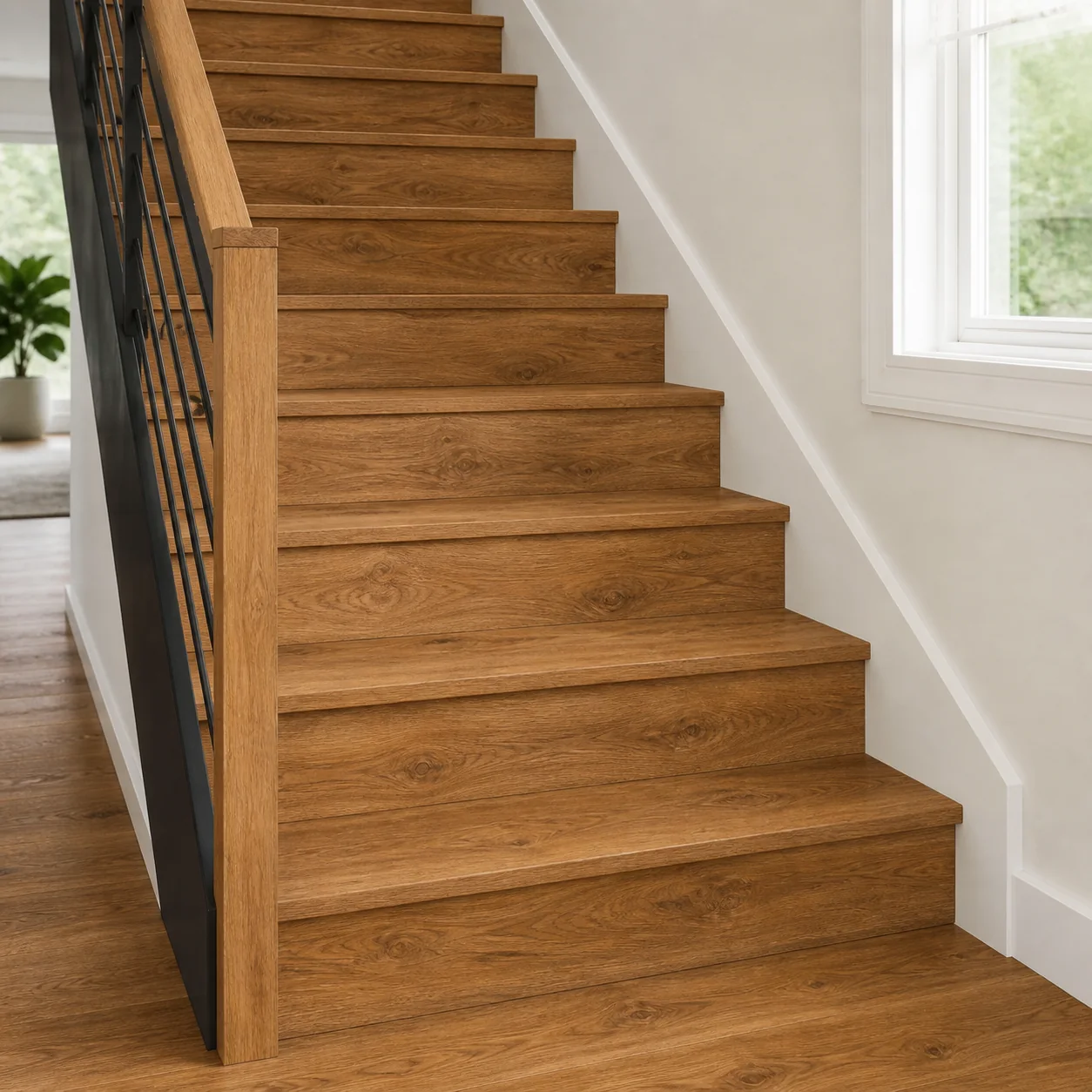 Medium Oak LVP flooring sample photo 10