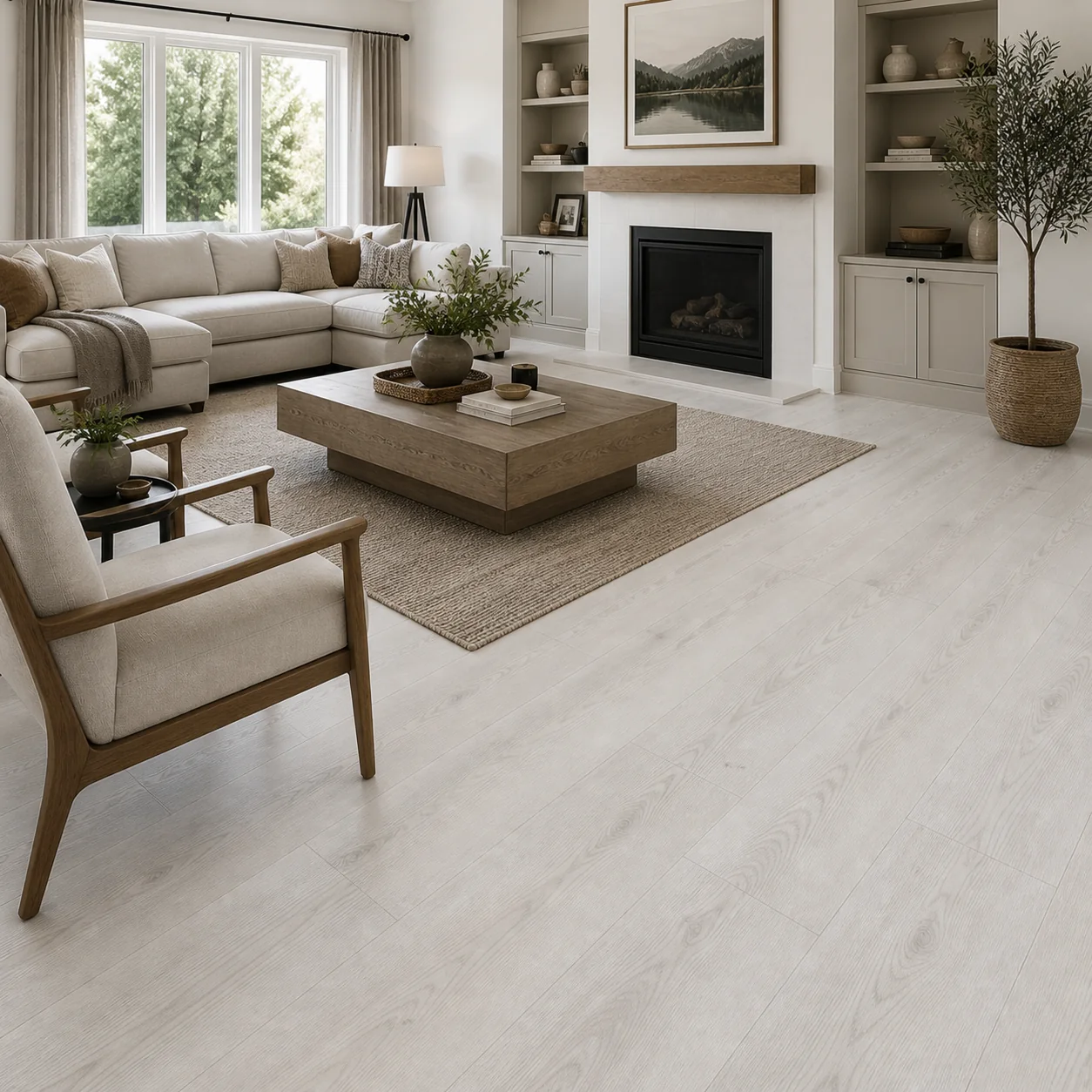 Mist Gray LVP flooring sample photo 2