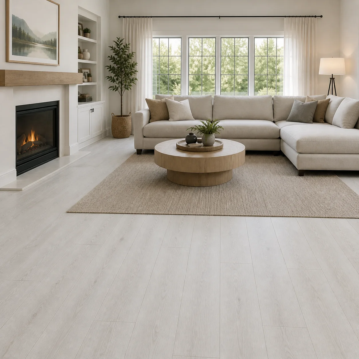 Mist Gray LVP flooring sample photo 5