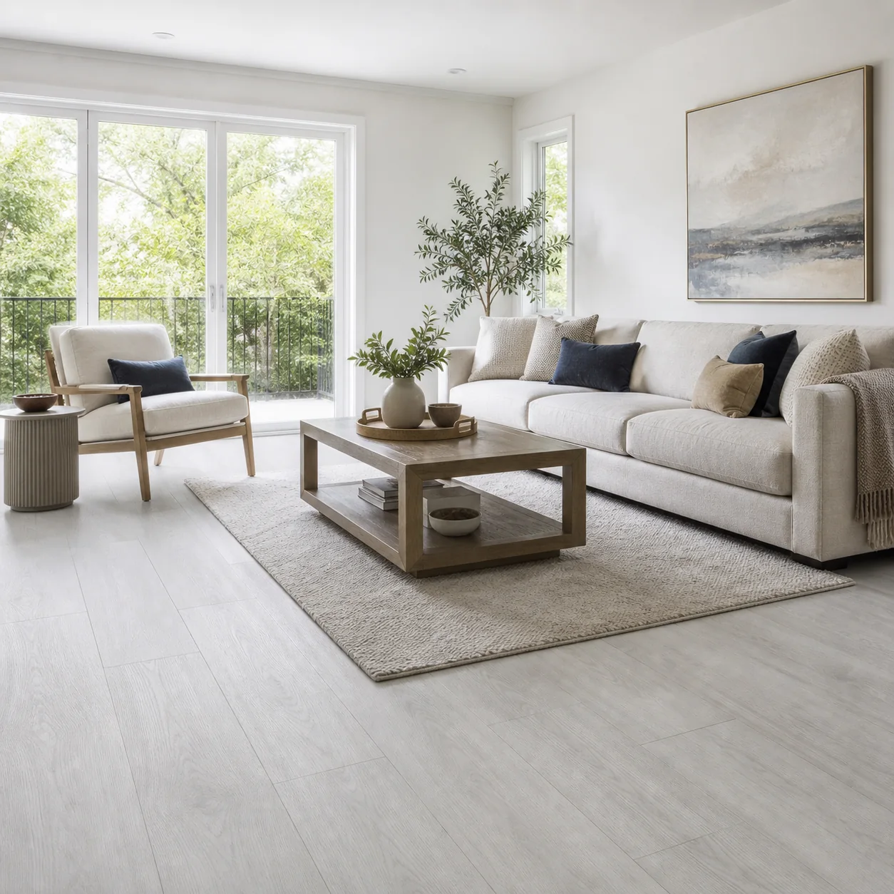 Mist Gray LVP flooring sample photo 9