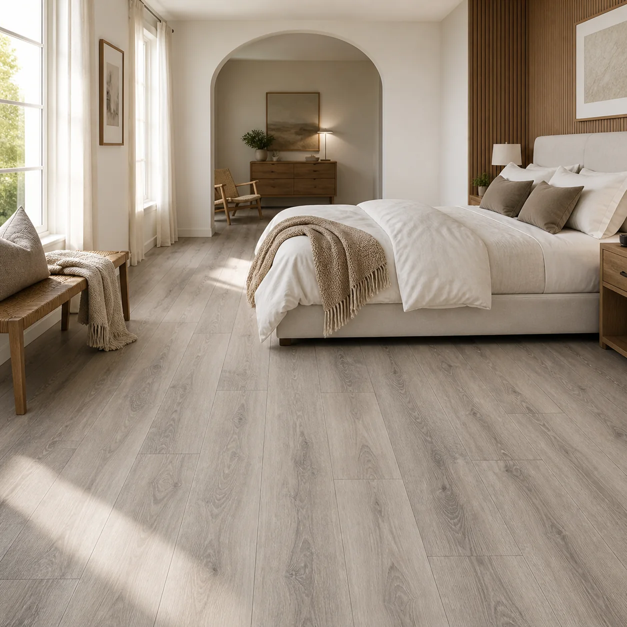 Mocha Brown LVP flooring sample photo 5