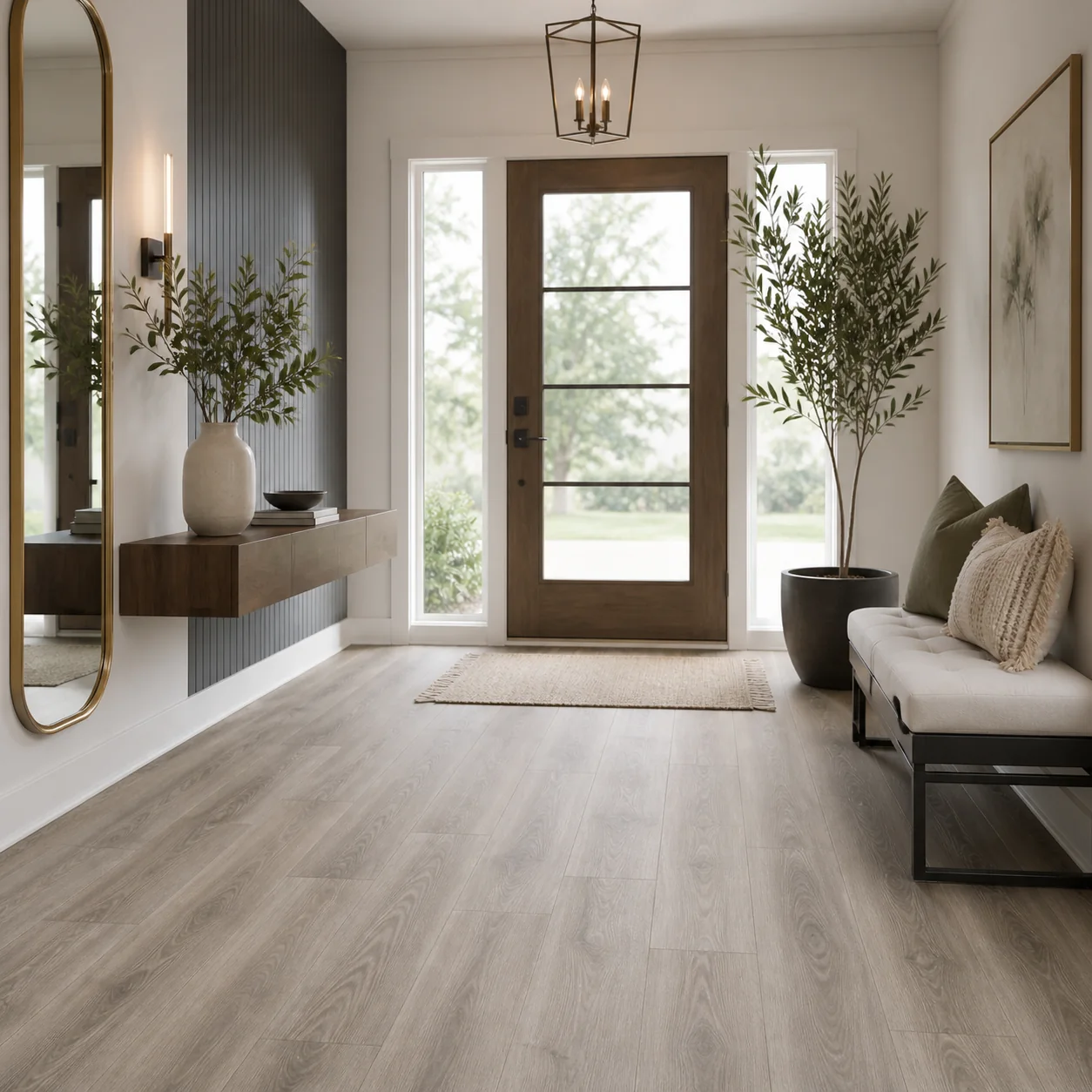 Mocha Brown LVP flooring sample photo 7
