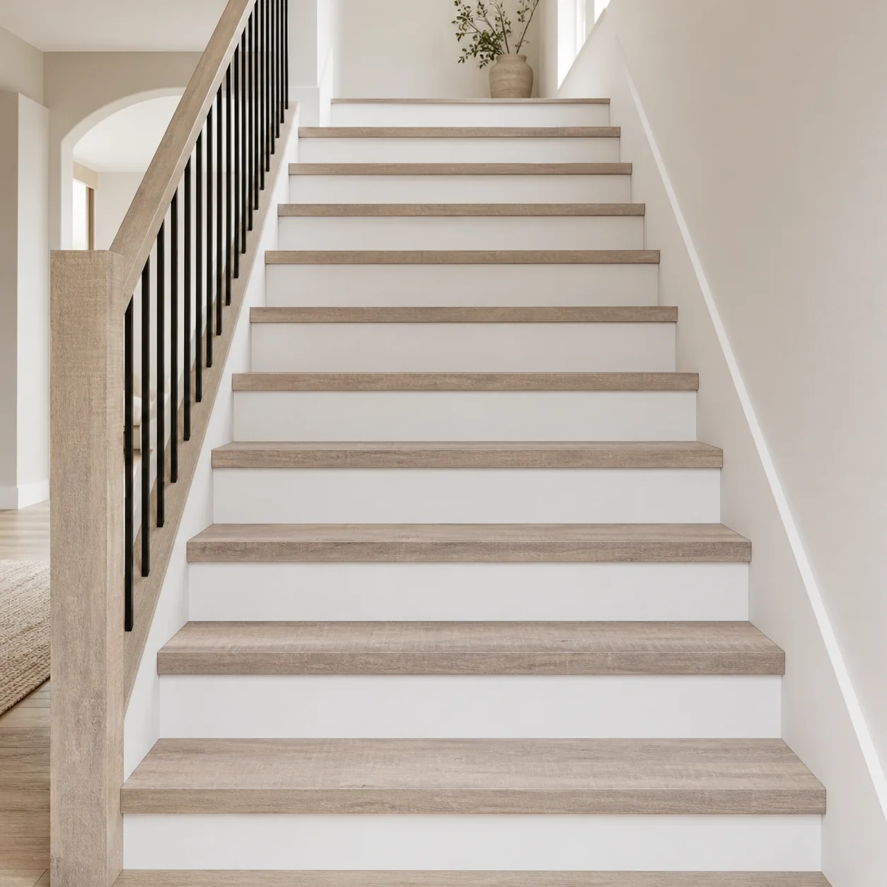 Natural Birch LVP flooring sample photo 8