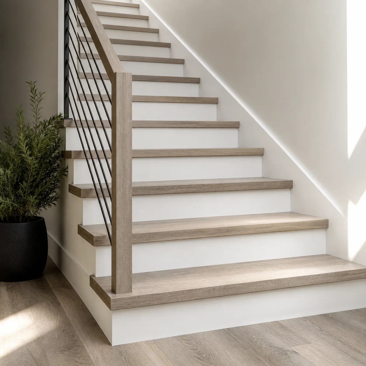 Natural Birch LVP flooring sample photo 9