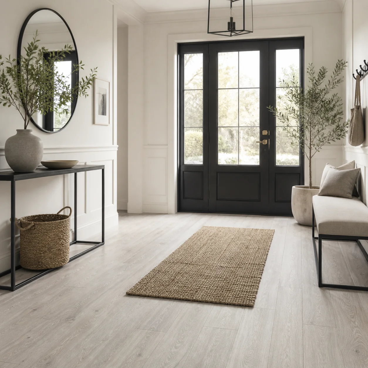 Pale Oak LVP flooring sample photo 7