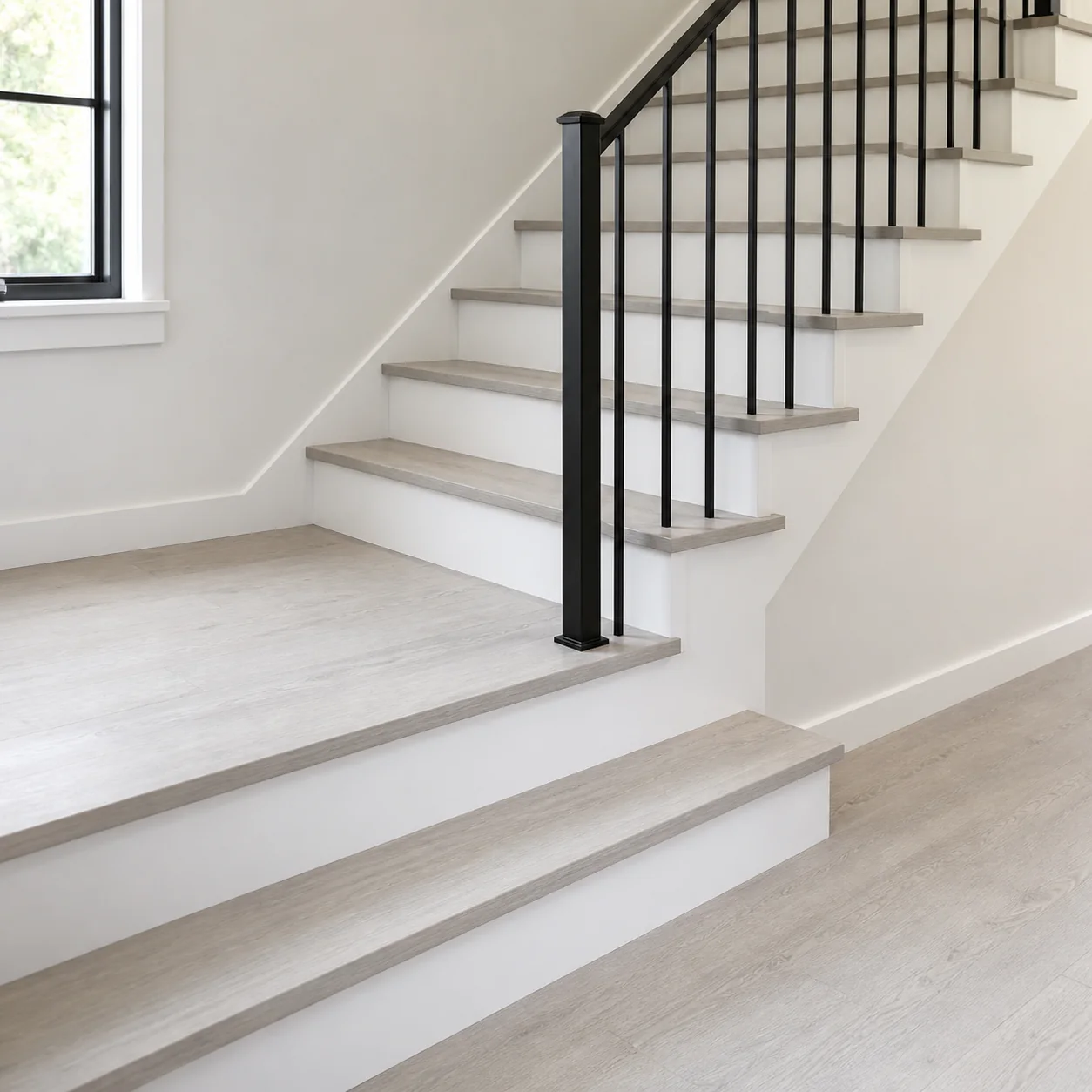 Pale Oak LVP flooring sample photo 9