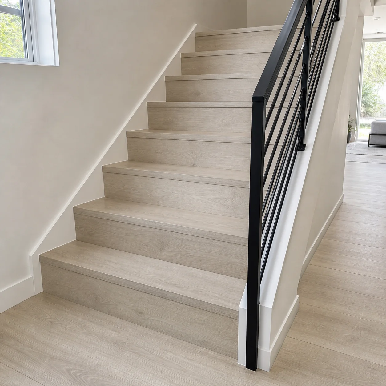 Pale Oak LVP flooring sample photo 10