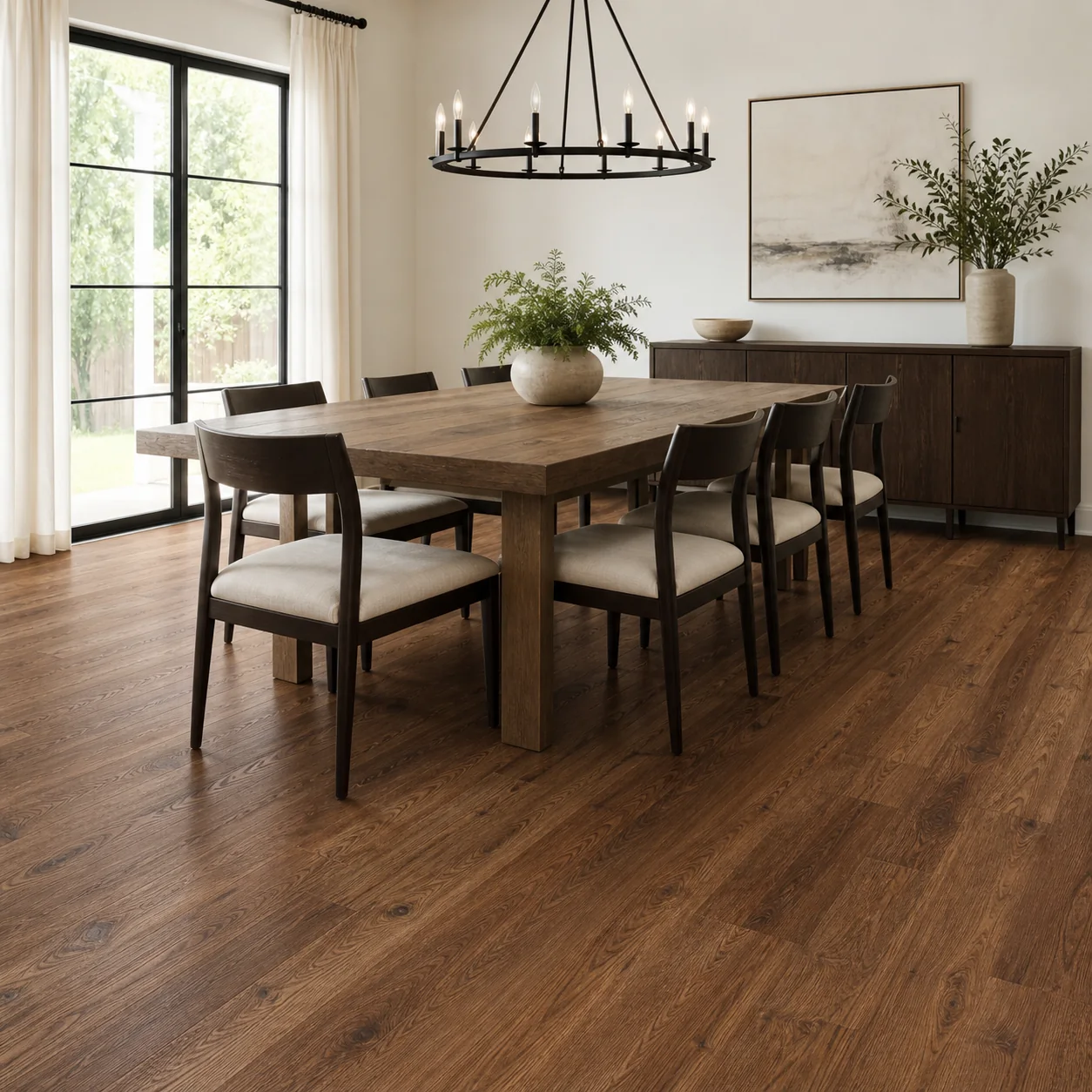 Pecan LVP flooring sample photo 4