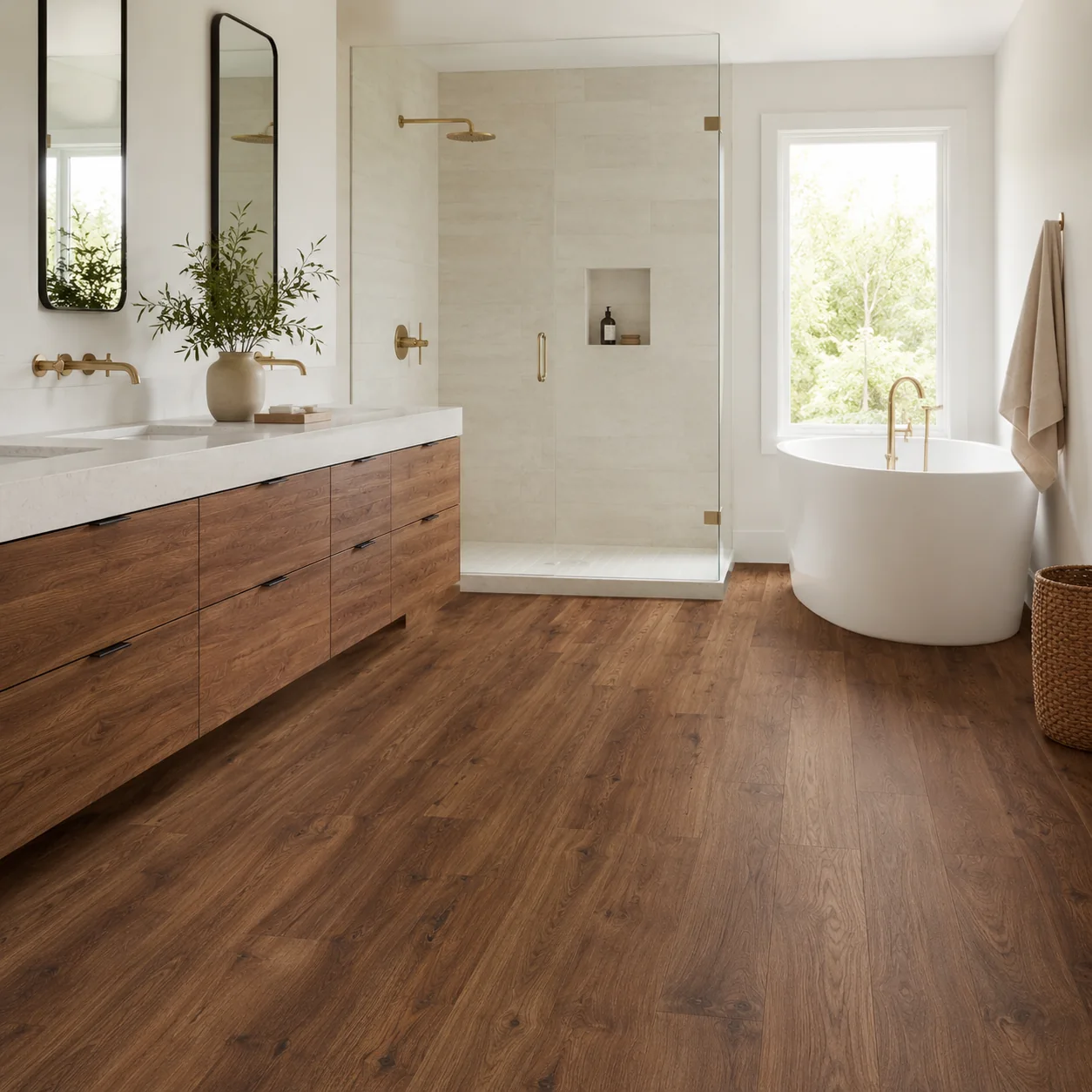 Pecan LVP flooring sample photo 6