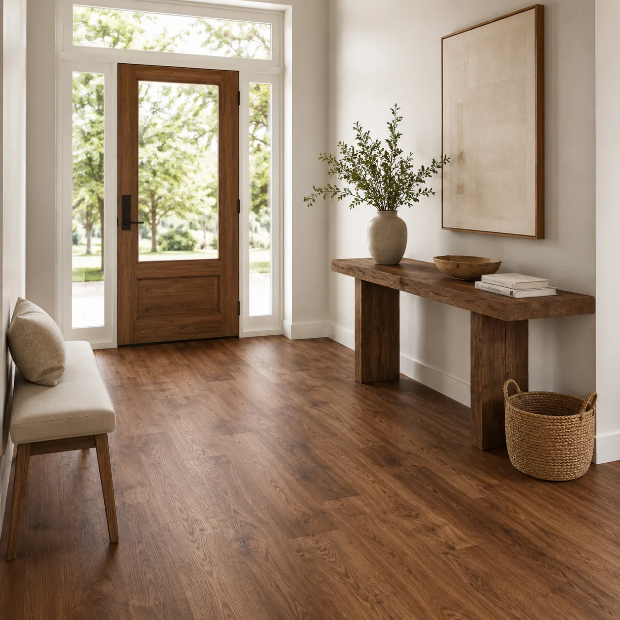 Pecan LVP flooring sample photo 7