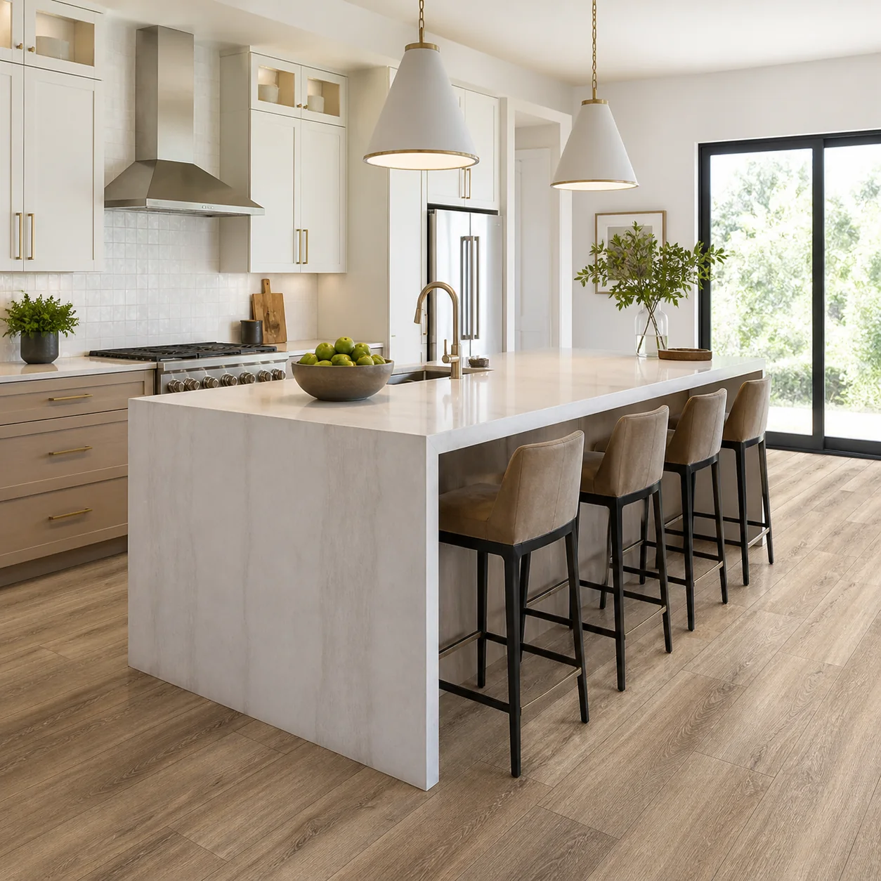 River Rock LVP flooring sample photo 3