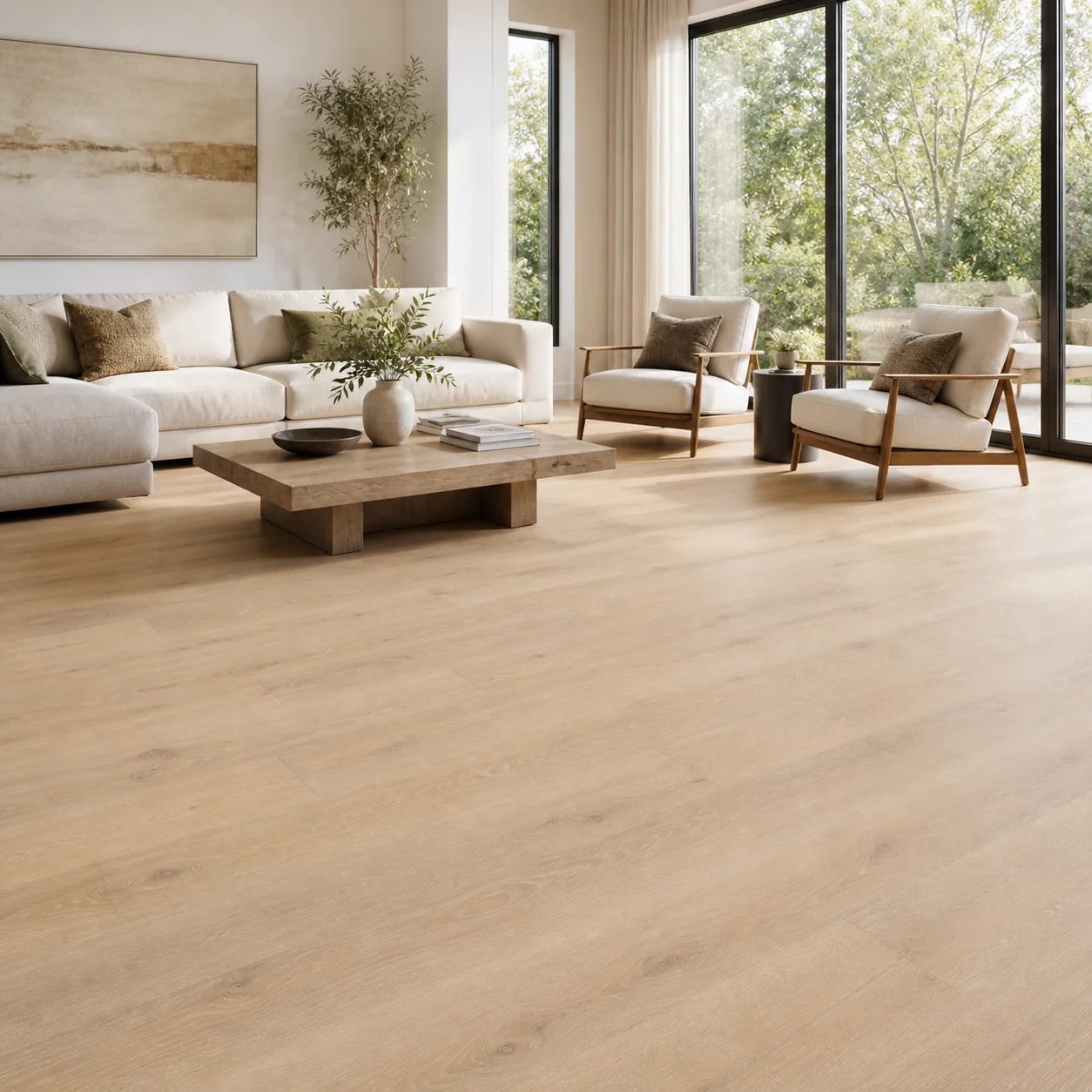 Sahara LVP flooring material color sample available from FIR Flooring and Stairs