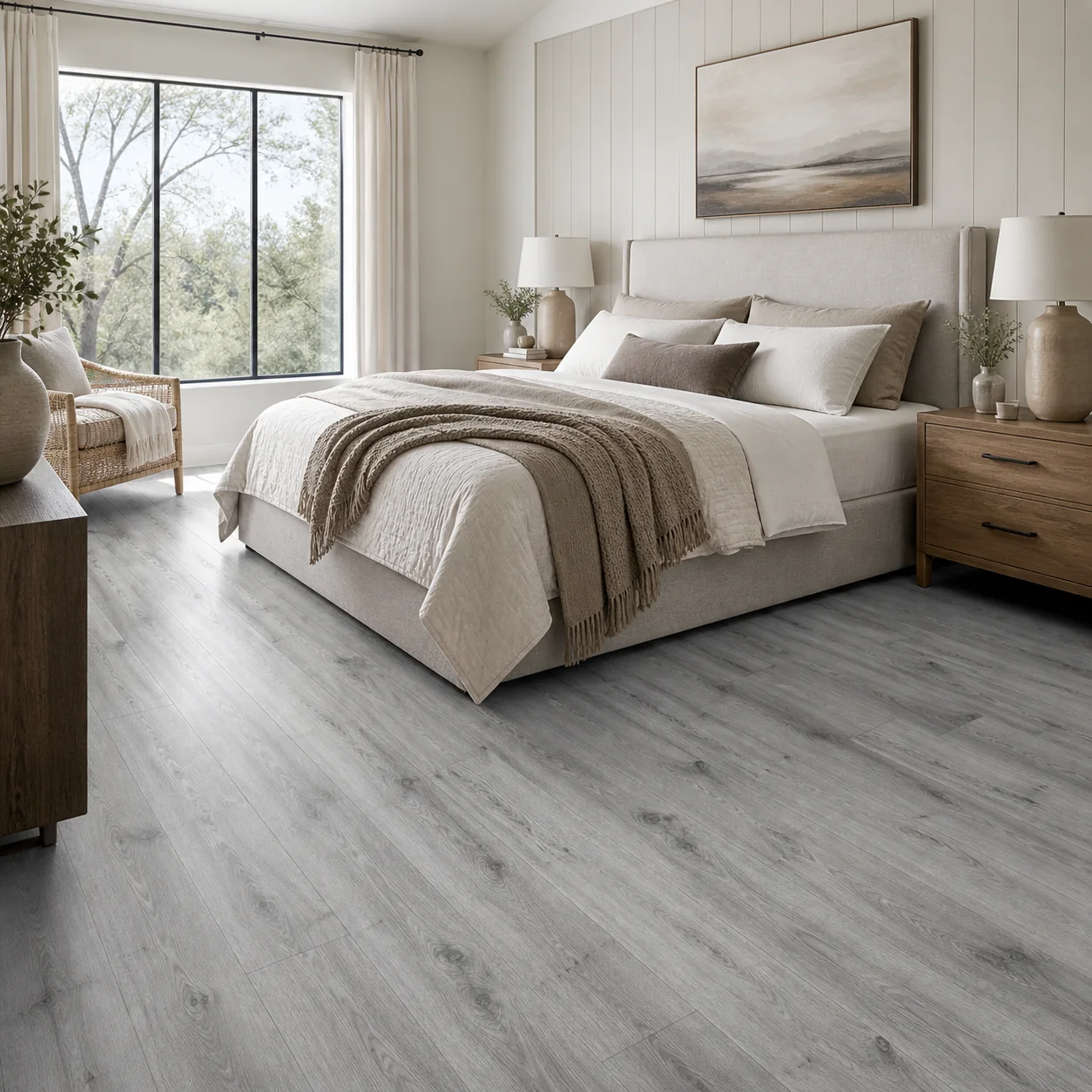 Silver Smoke LVP flooring sample photo 5