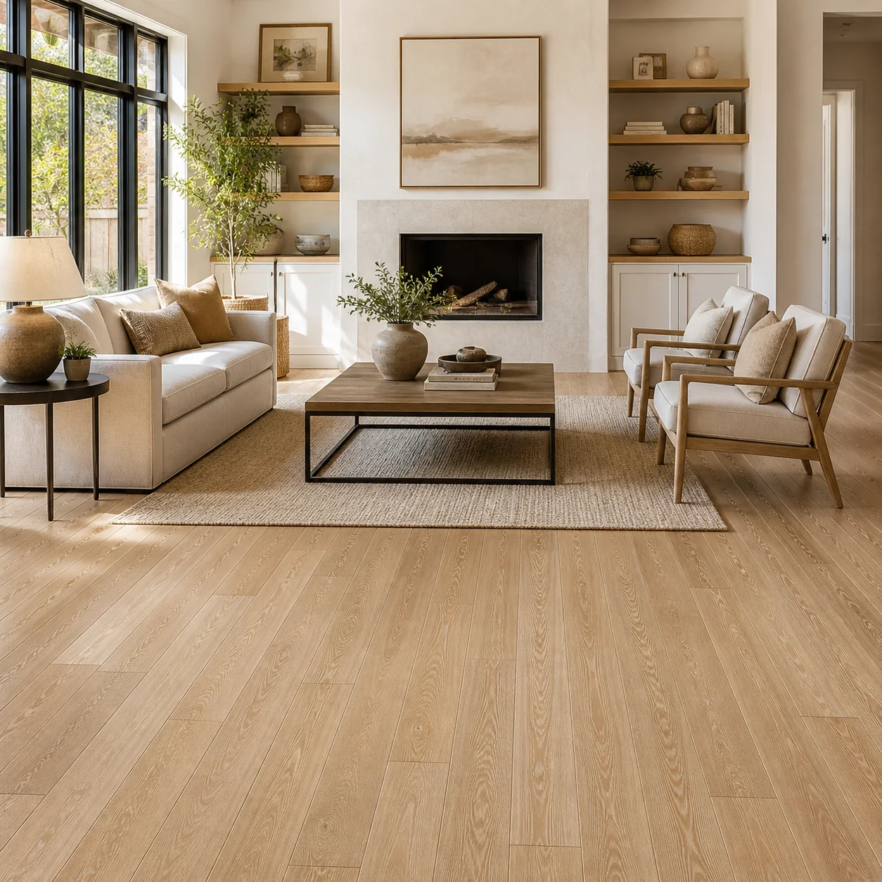 Toffee Oak LVP flooring sample photo 2